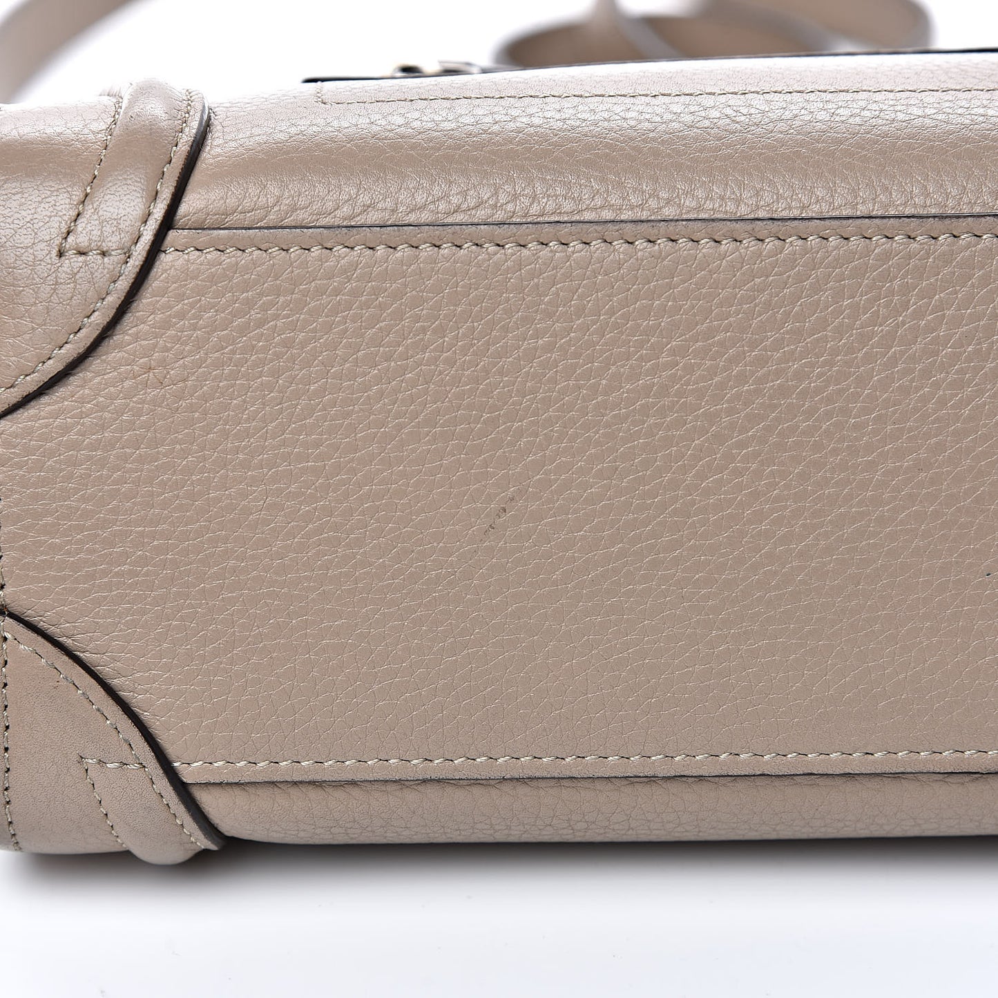 Drummed Calfskin Nano Luggage Dune