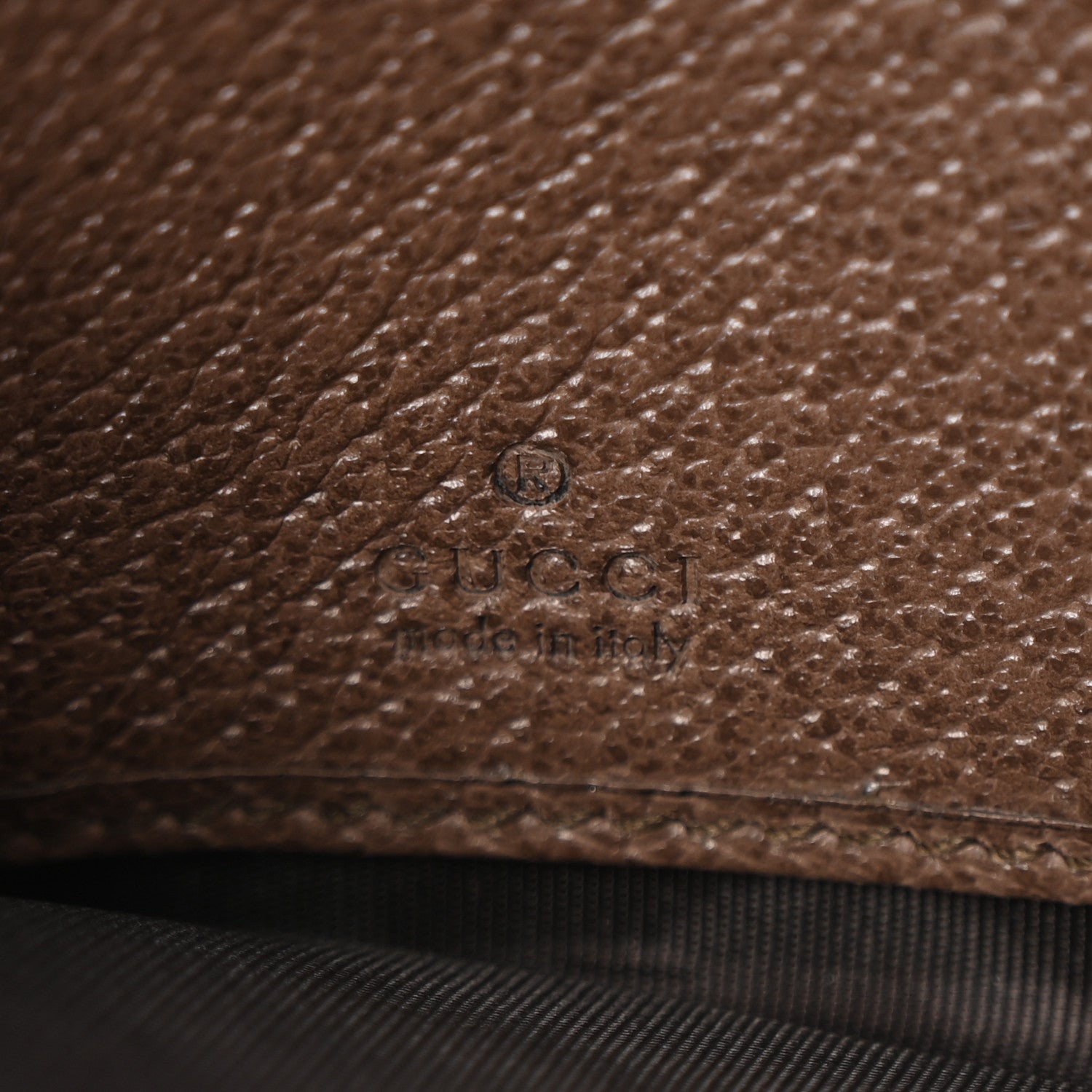 Gucci GG Supreme Monogram Web Ophidia Zip Around Wallet Brown 6 of 8