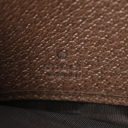 Gucci GG Supreme Monogram Web Ophidia Zip Around Wallet Brown 6 of 8