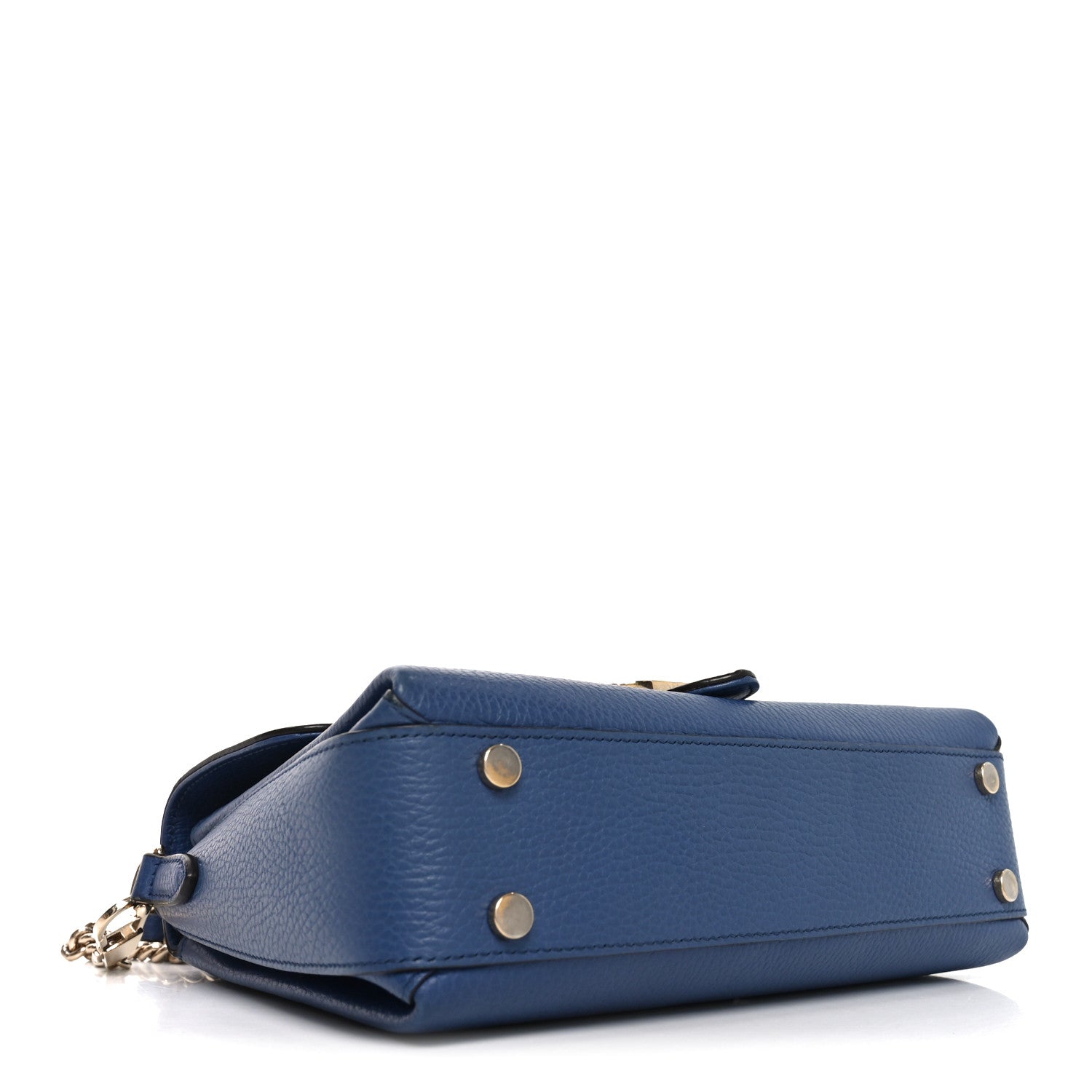 Gucci Dollar Calfskin Interlocking G Top Handle Shoulder Bag Caspian 4 of 10