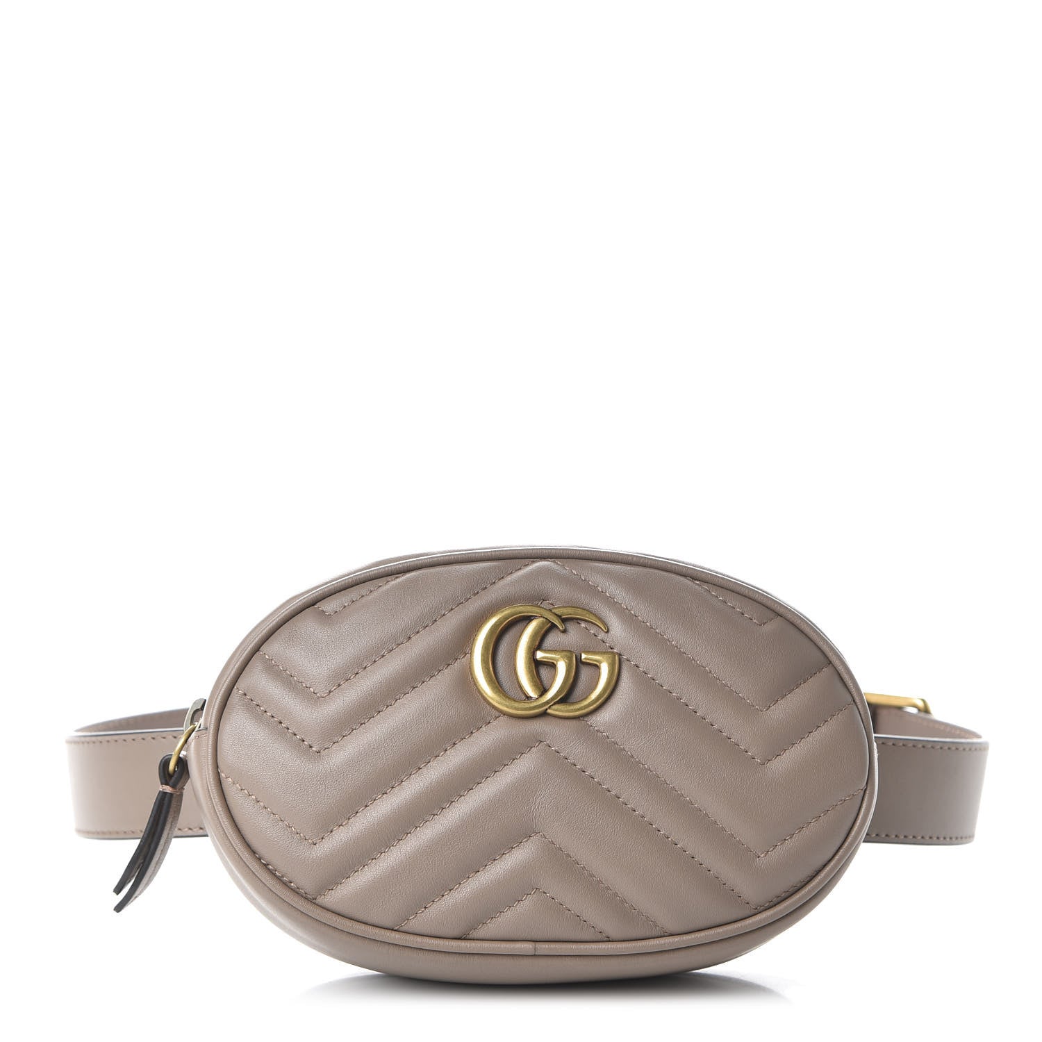 Gucci Calfskin Matelasse GG Marmont Belt Bag 85 34 Porcelain Rose 1 of 10