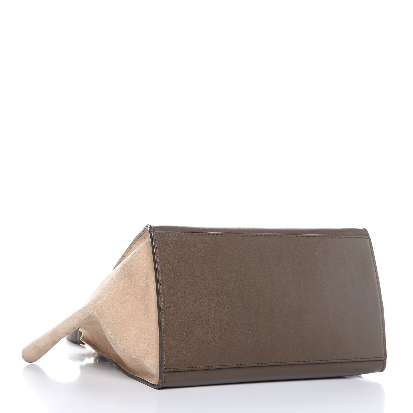 Smooth Calfskin Suede Medium Tri-color Trapeze