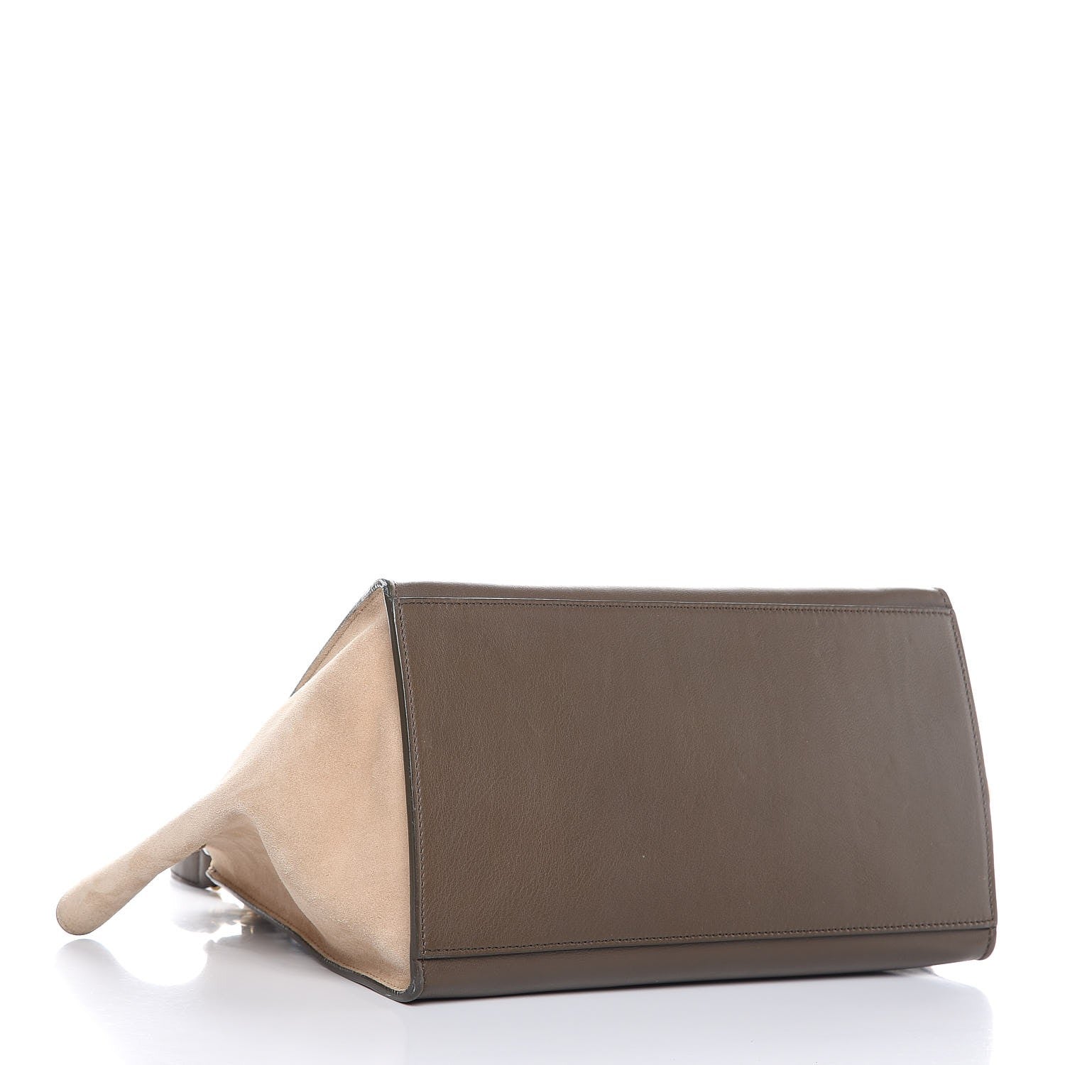 Celine Smooth Calfskin Suede Medium Tri-color Trapeze 4 of 7