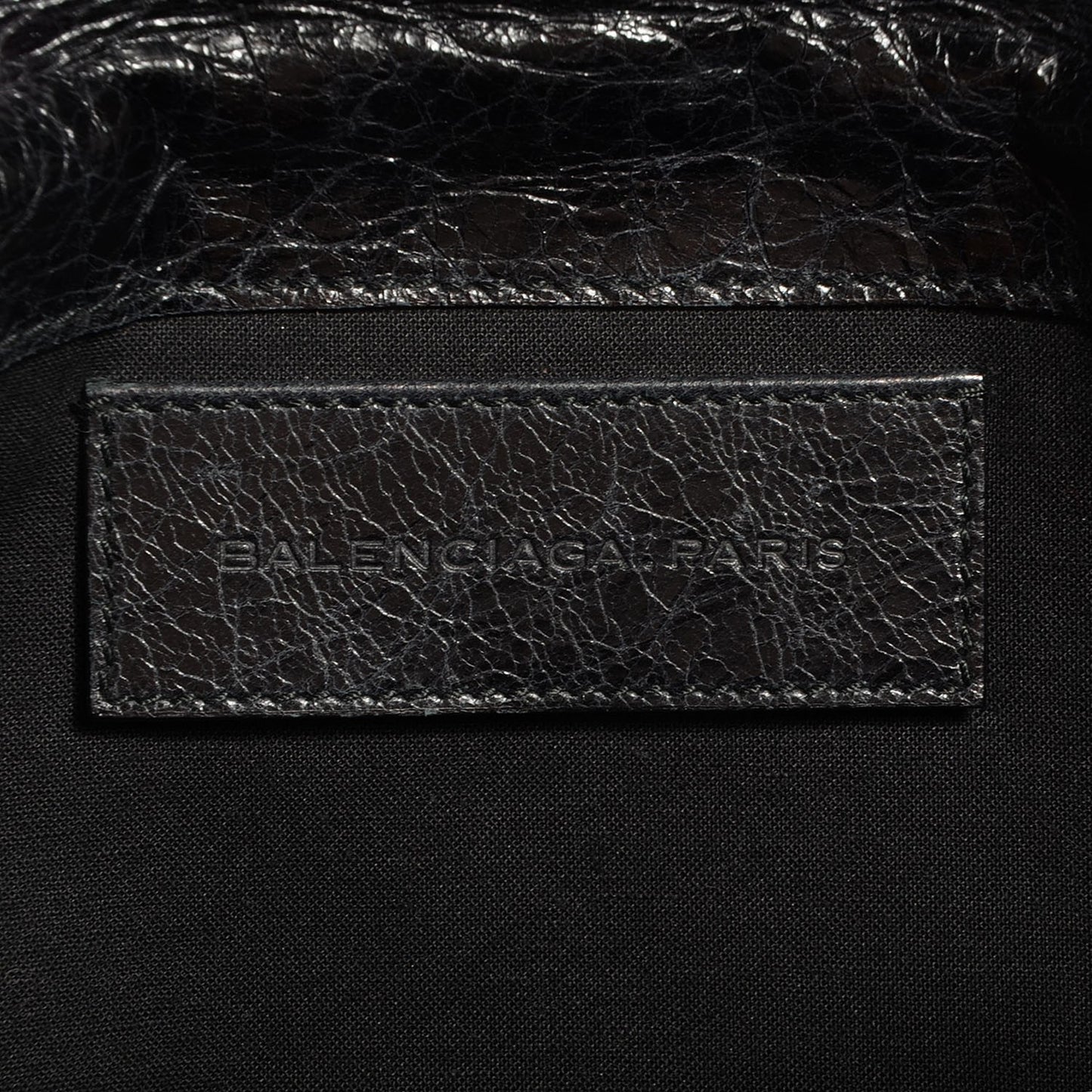 Agneau Giant 21 Gold Hardware Envelope Clutch Black