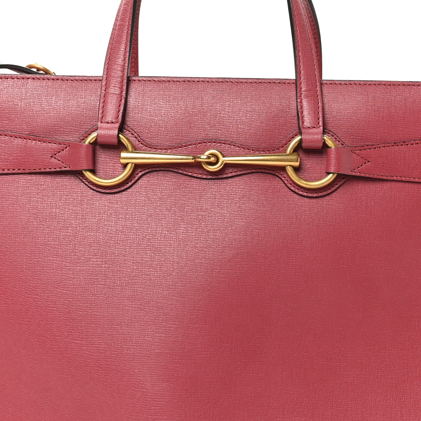 Textured Calfskin Large Bright Bit Tote Pink