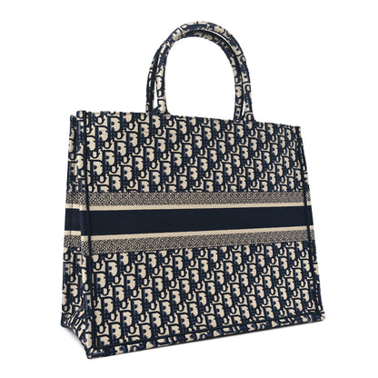 Christian Dior Oblique Large Book Tote Blue Multicolor 3 of 10