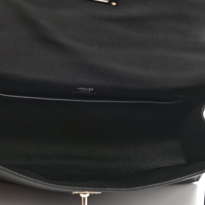 Hermes Swift Kelly Pochette Clutch Black 5 of 9