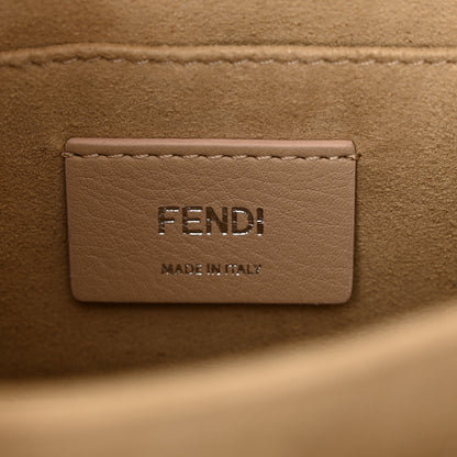 Fendi Snakeskin Vitello Liberty Elaphe Open Your Heart Small Kan I Shoulder Bag Blue Berry Balena Natural 6 of 10