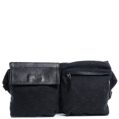 Gucci Monogram Belt Bag Black 1 of 7