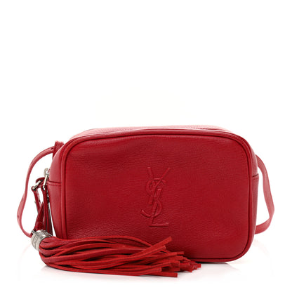Saint Laurent Lambskin Monogram Lou Belt Bag Red 1 of 9