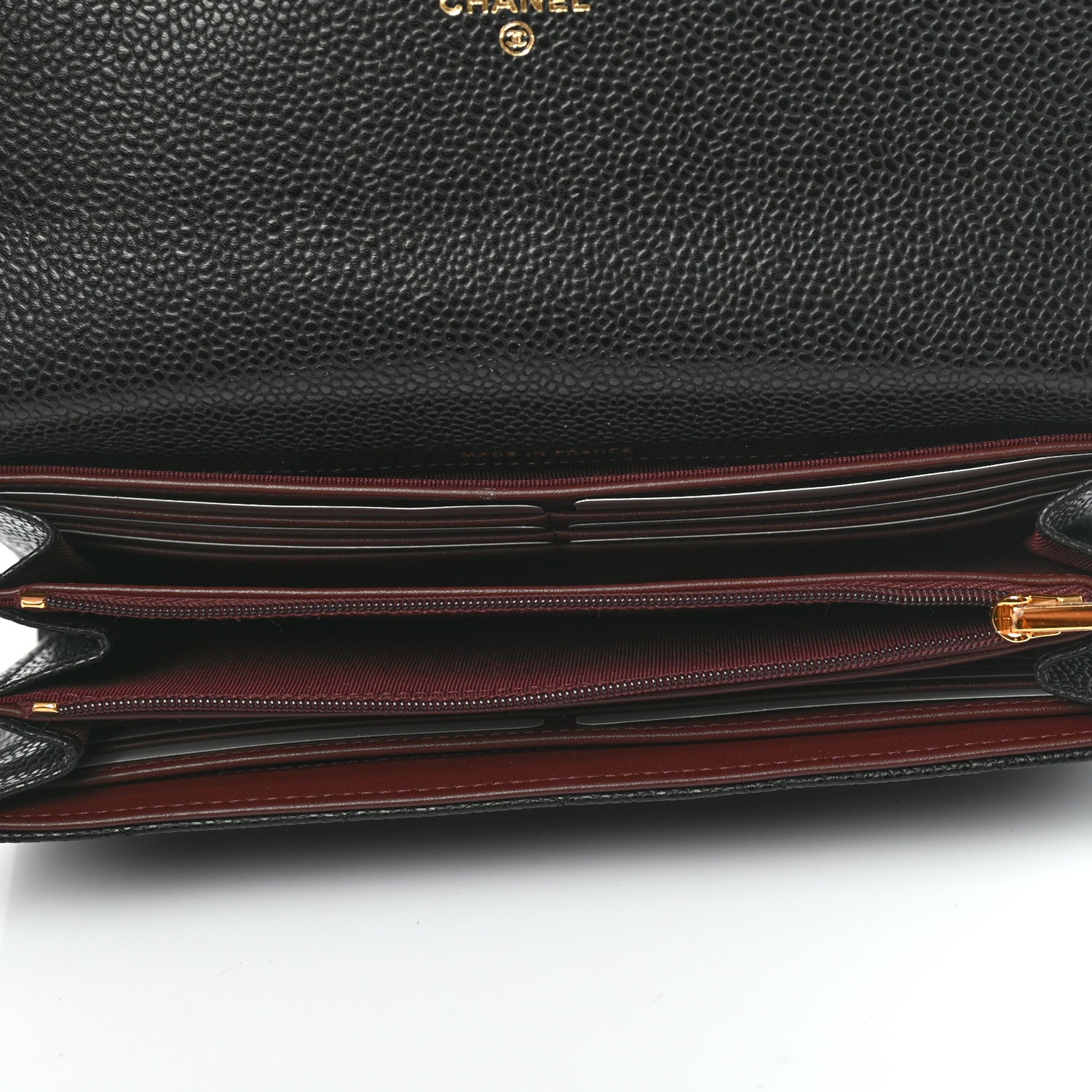 Chanel Caviar Quilted Large Gusset Flap Wallet Black 5 of 8