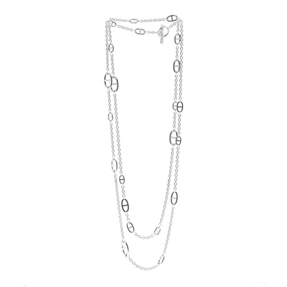 Hermes Sterling Silver Farandole Necklace 160 3 of 6