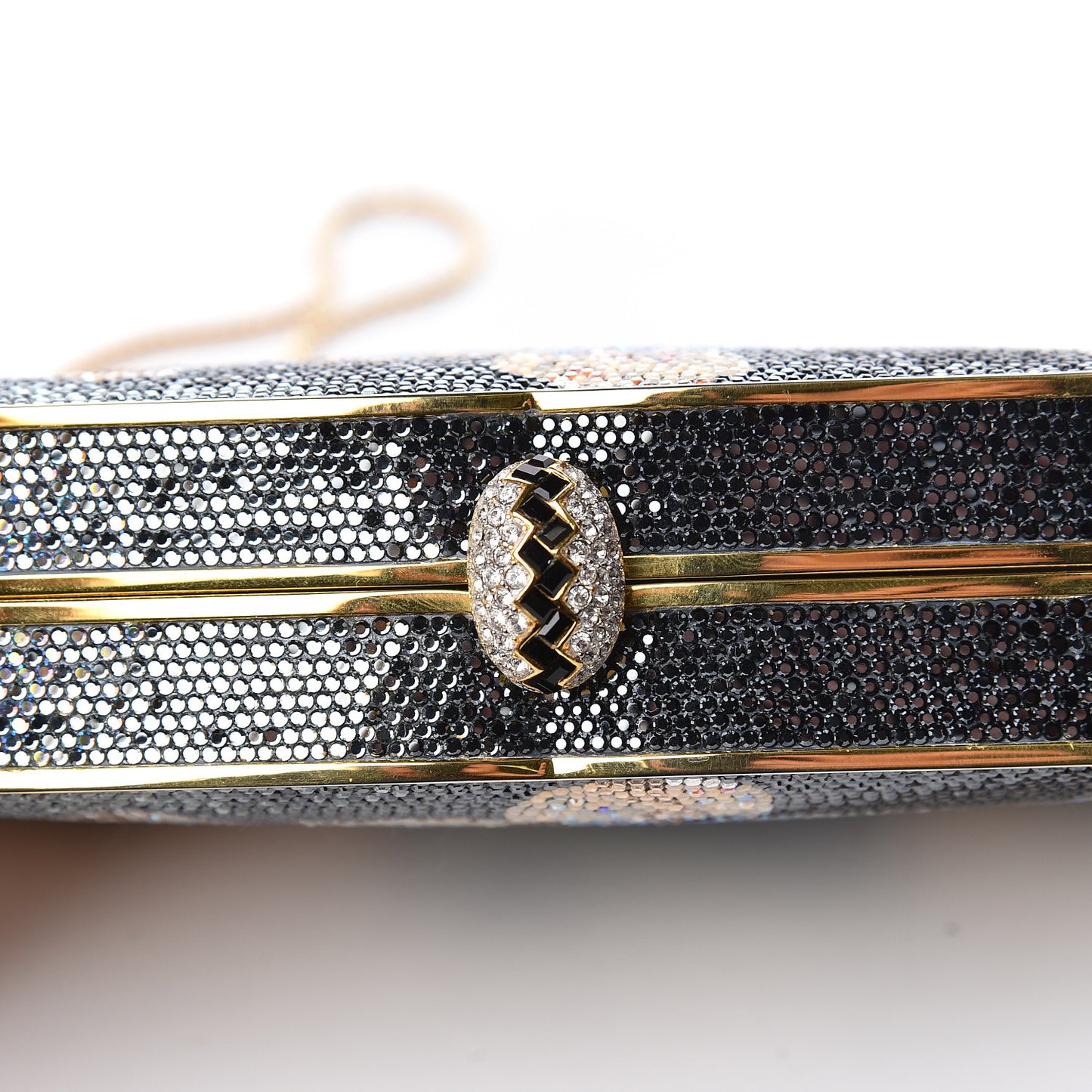 Swarovski Crystal Flower Minaudiere Clutch