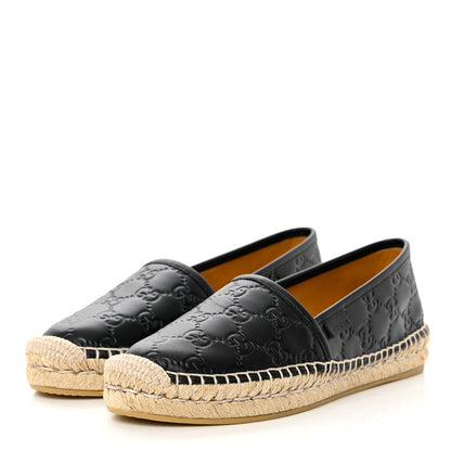 Gucci Guccissima Signature Espadrilles 37.5 Black 3 of 11