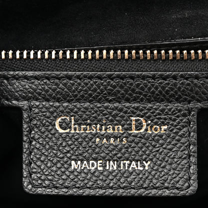 Christian Dior Grained Calfskin Saddle Bag Black 6 of 11