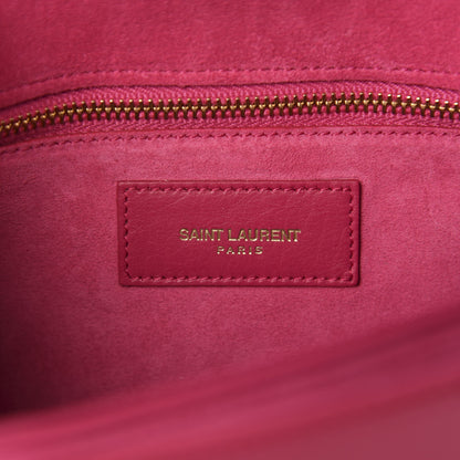 Saint Laurent Calfskin Classic Y Satchel Fuchsia 9 of 12