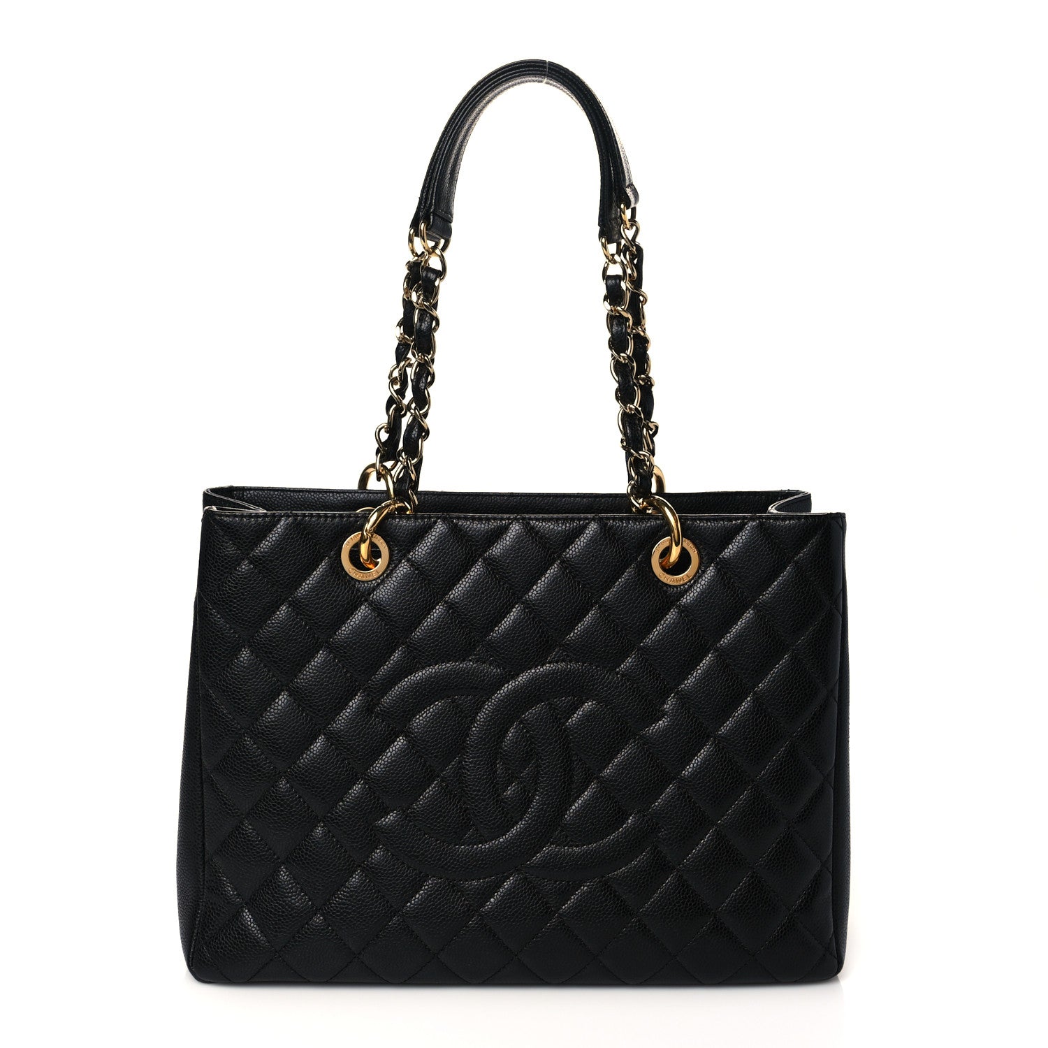 Chanel Caviar Quilted Grand Shopping Tote GST Black 1 of 10