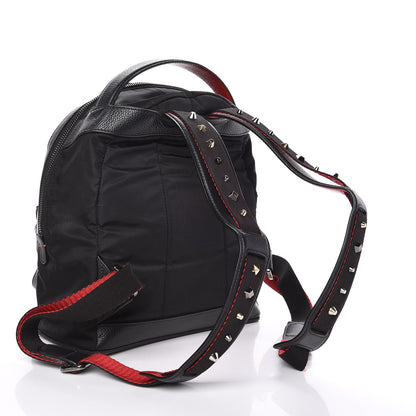 Christian Louboutin Nylon Calfskin Small Backloubi Backpack Black 3 of 10