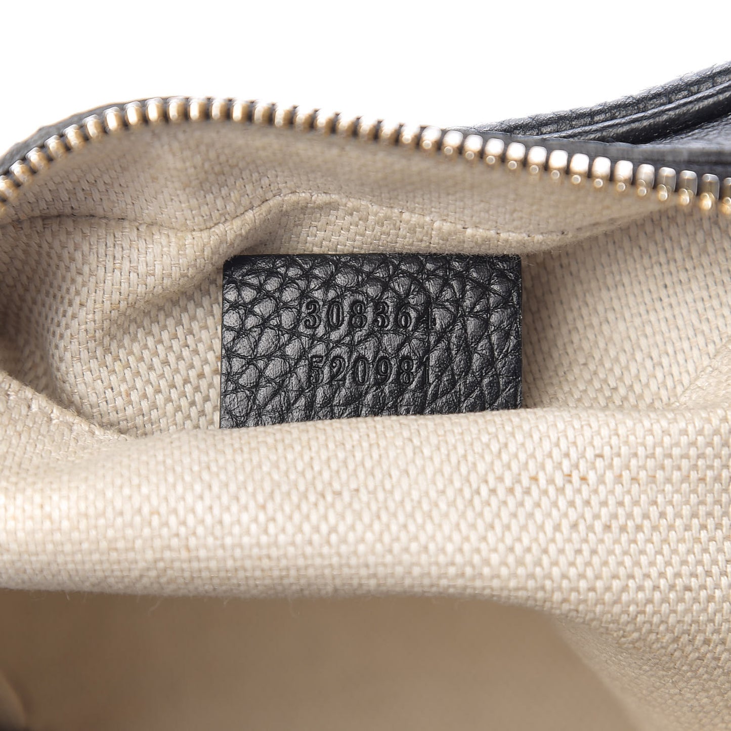 Pebbled Calfskin Small Soho Disco Bag Black