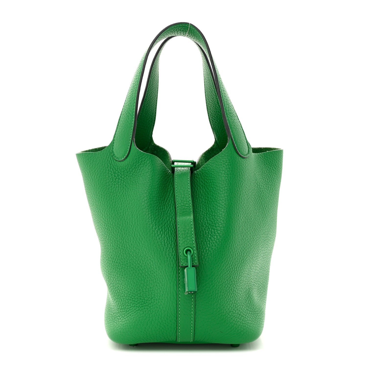 Hermes Taurillon Clemence Monochrome Picotin Lock 18 PM Bambou 1 of 10