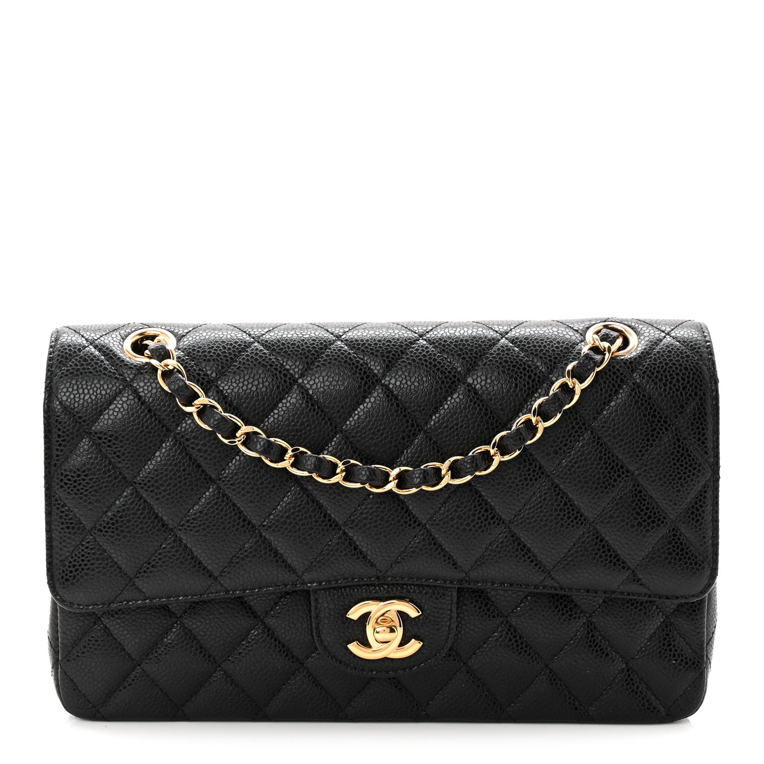 Chanel Caviar Quilted Medium Double Flap Black 1 of 11