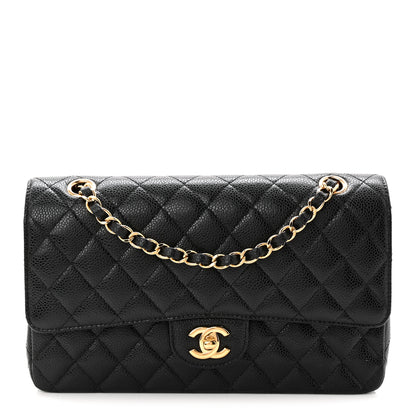 Chanel Caviar Quilted Medium Double Flap Black 1 of 11