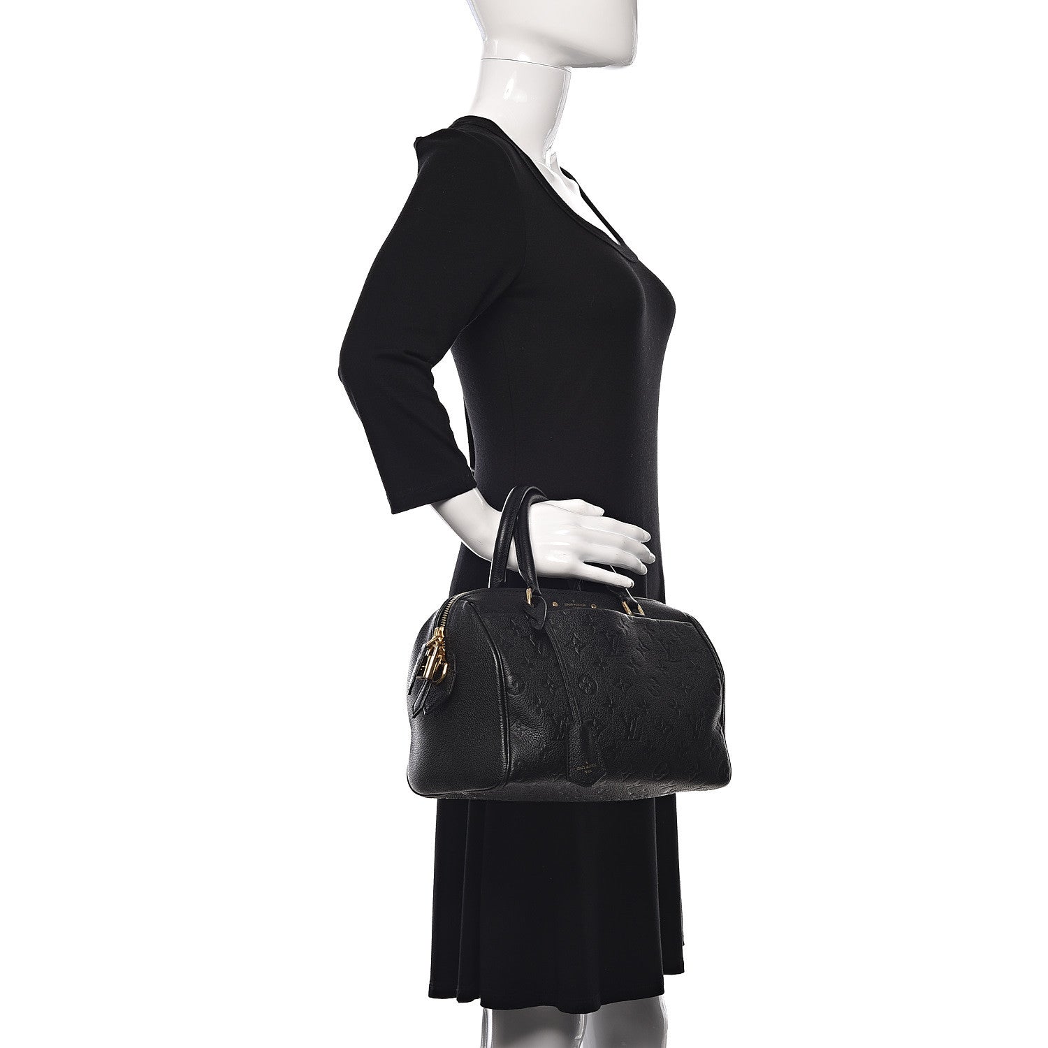 Louis Vuitton Empreinte Speedy Bandouliere 25 NM Black 2 of 11