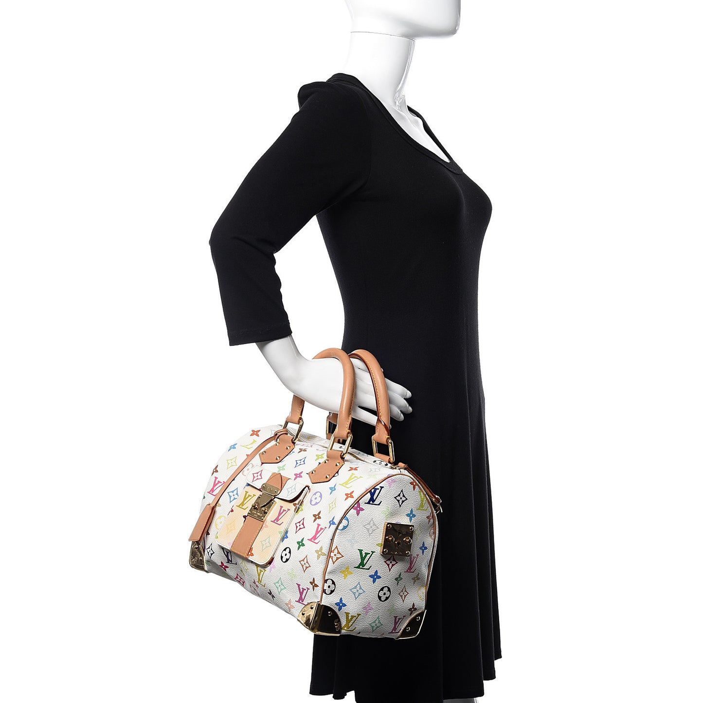 Monogram Multicolor Speedy 30 White