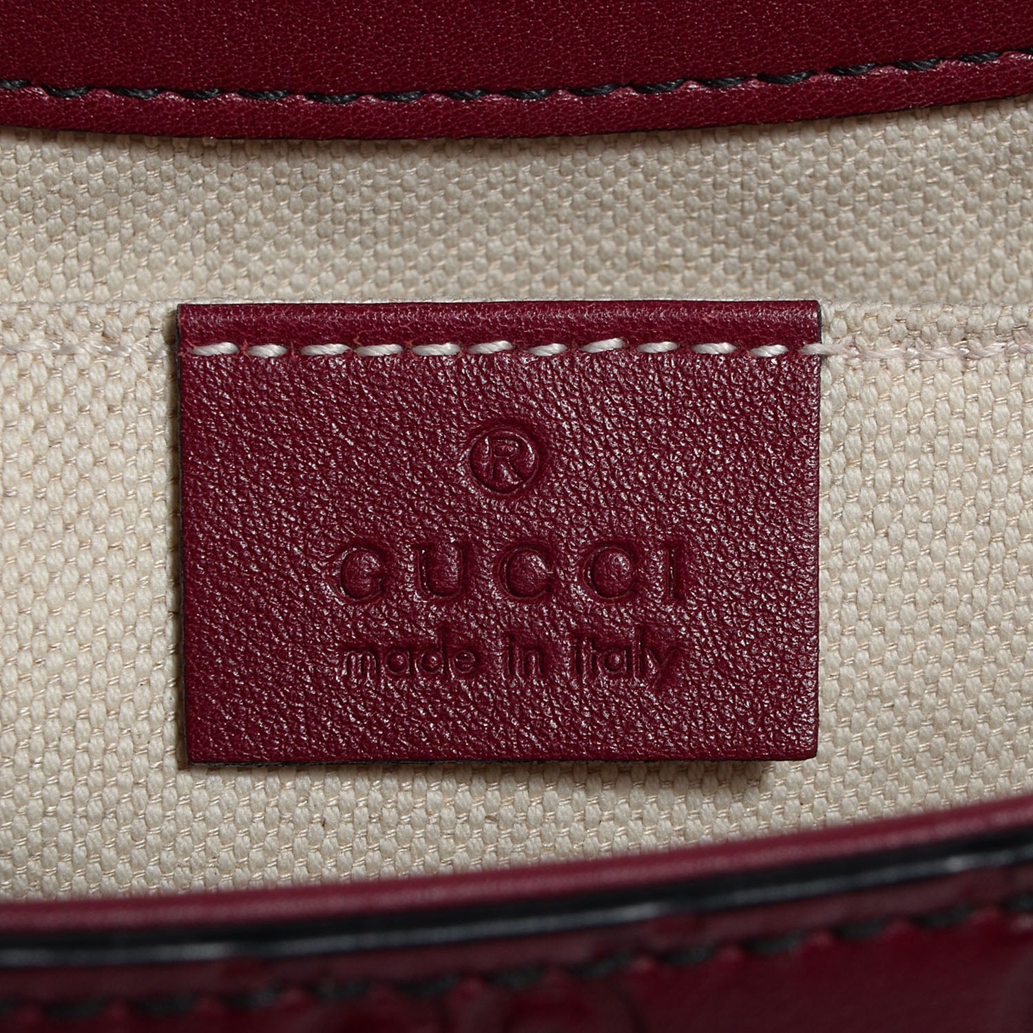 Gucci Soft Guccissima Medium Emily Chain Shoulder Bag Classic Ruby 6 of 8