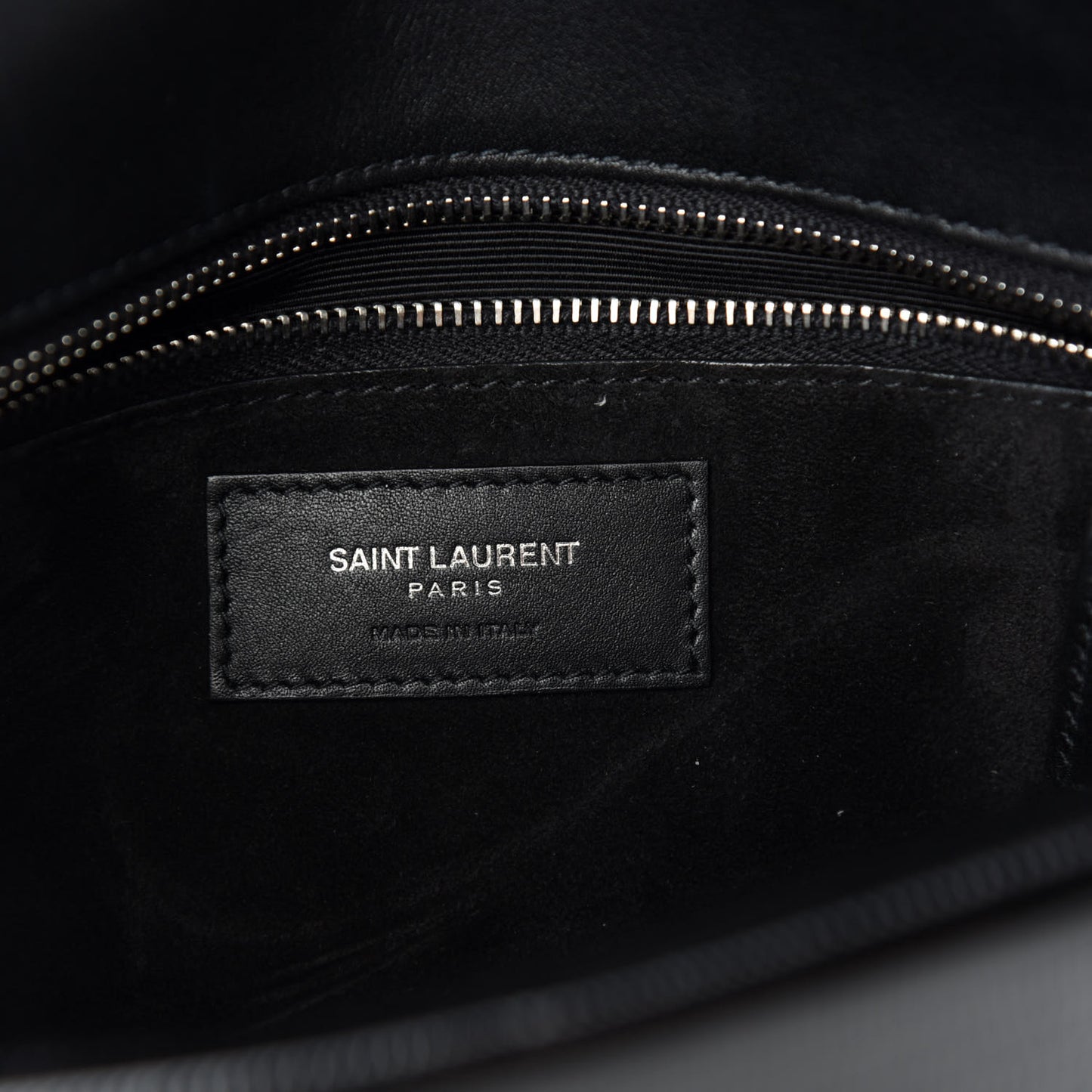 Patent Calfskin Lizard Embossed Medium Margaux Shoulder Bag Black