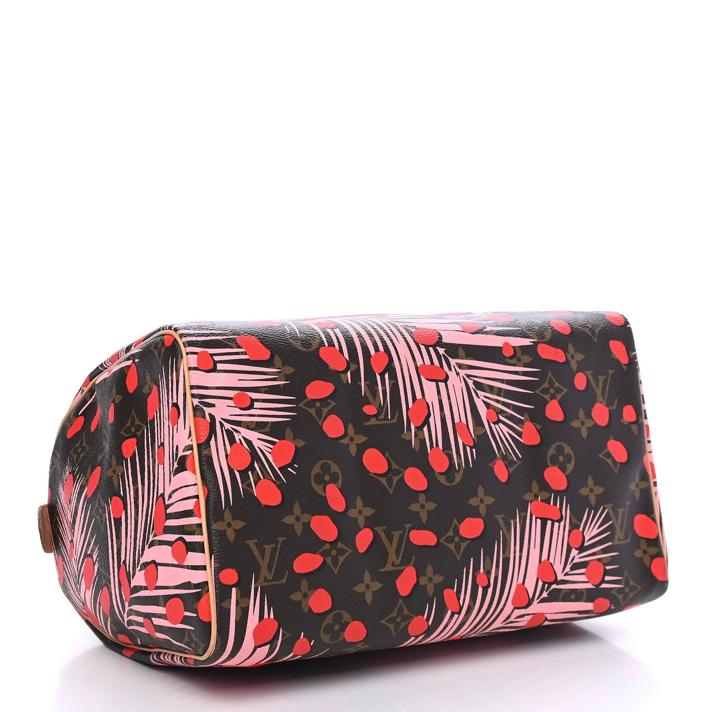 Monogram Jungle Dots Speedy 30 Sugar Pink Poppy