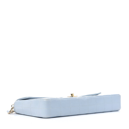 Chanel Lambskin East West Chocolate Bar Flap Light Blue 4 of 20
