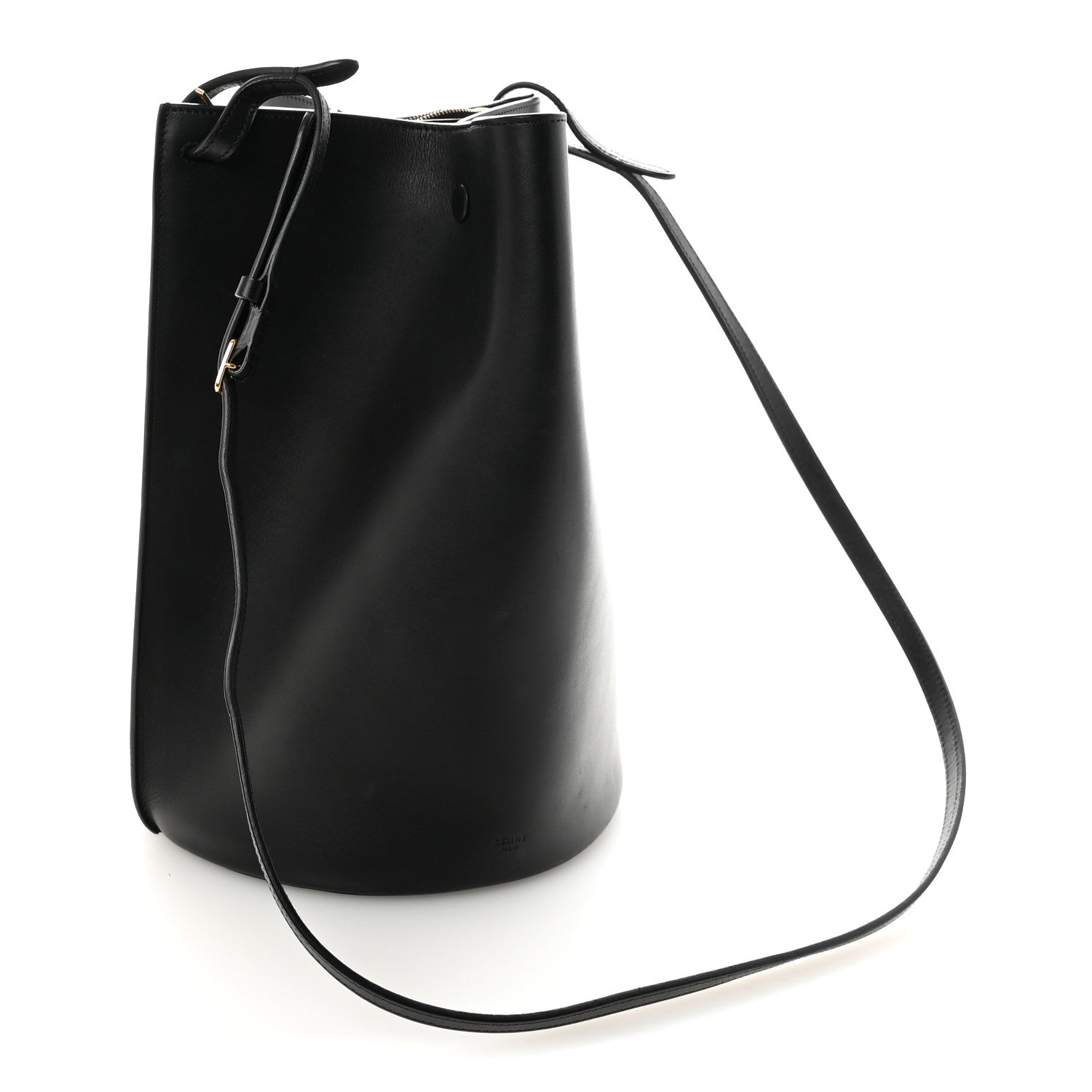 Celine Smooth Calfskin Medium Pinched Bag Black 3 of 9