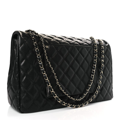Chanel Caviar Quilted XXL Travel Flap Bag Black 3 of 9