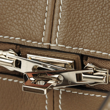Hermes Taurillon Clemence Victoria II Travel 43 Etoupe 9 of 11