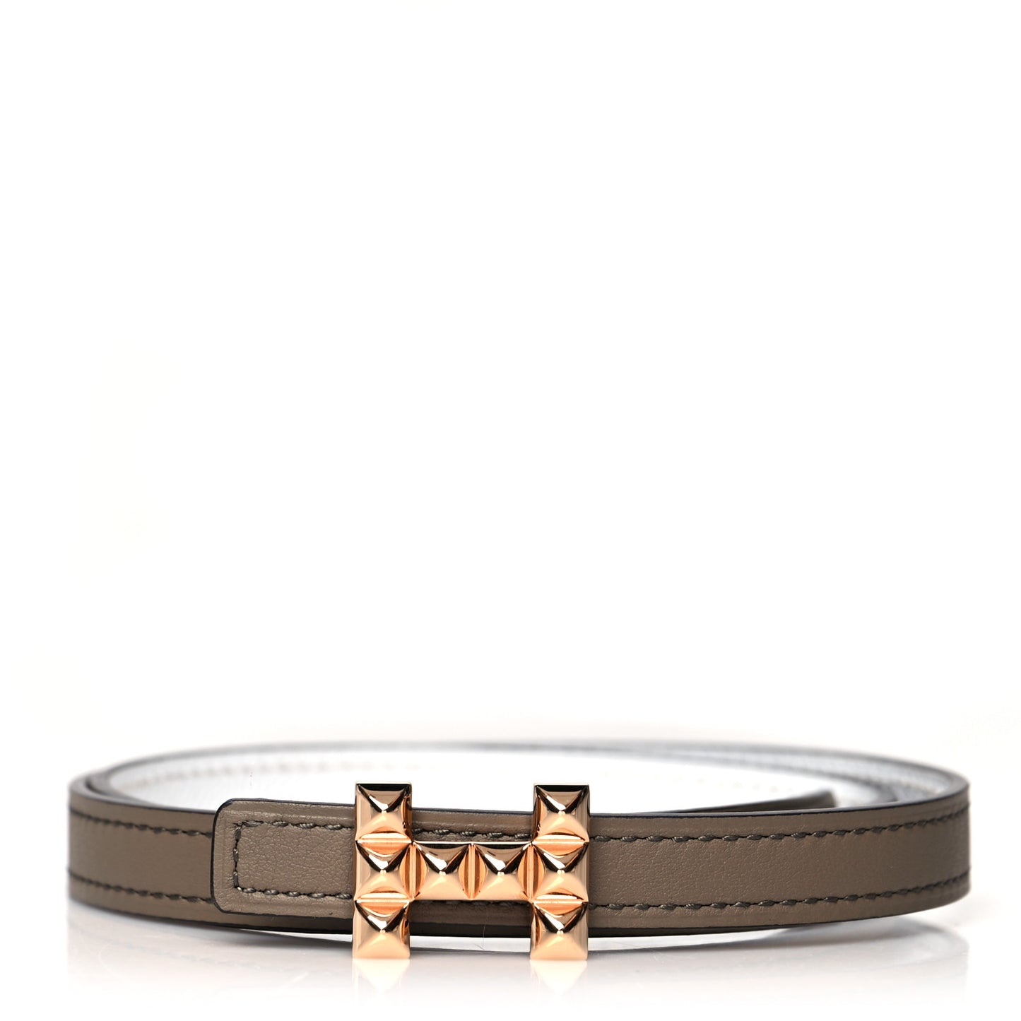 Epsom Swift 13mm H Medor Belt 65 Etoupe White