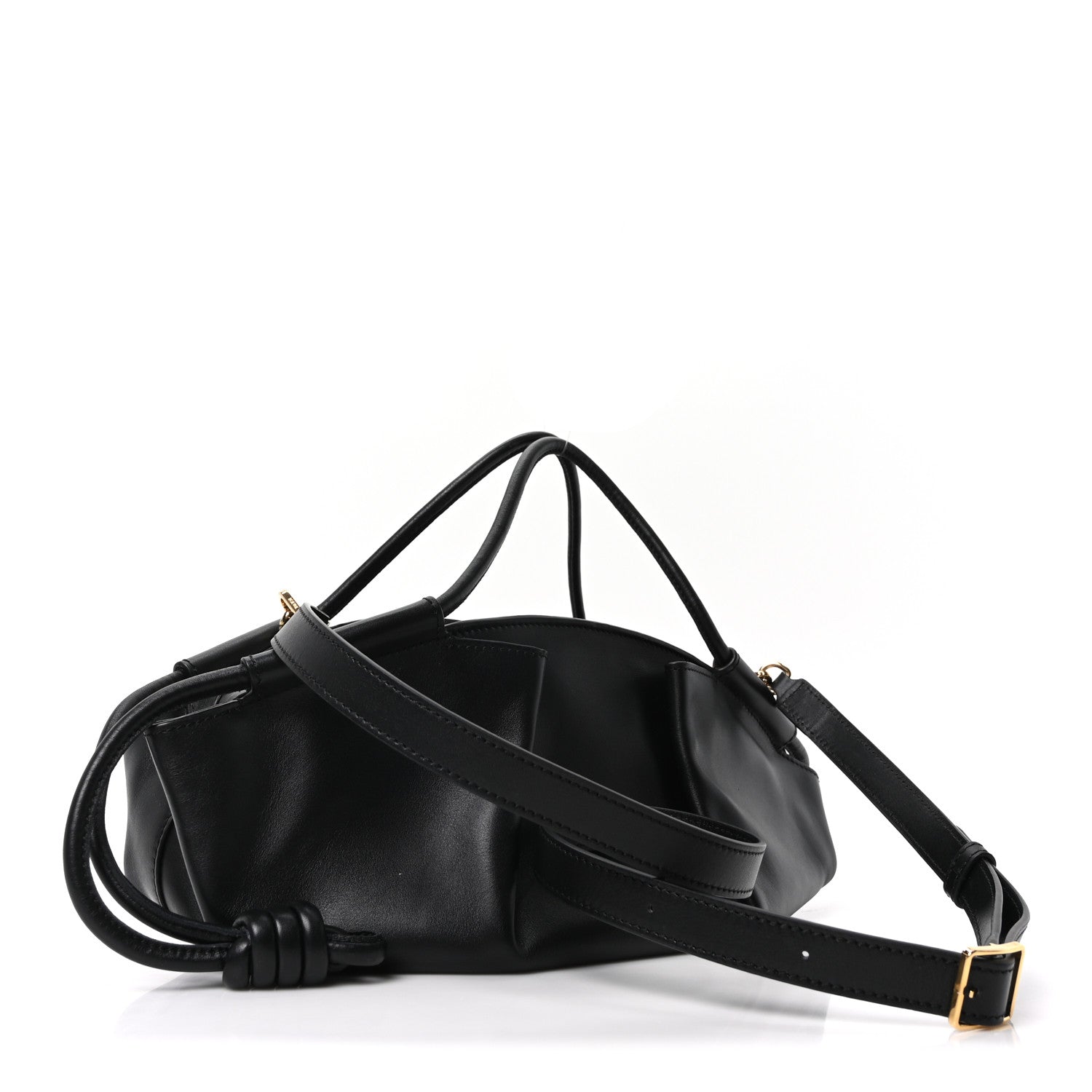 Loewe Shiny Nappa Calfskin Small Paseo Bag Black 3 of 9
