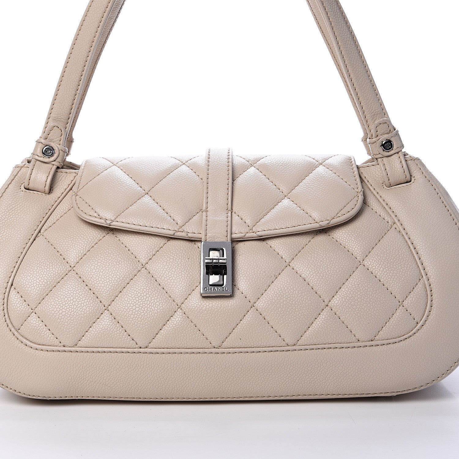 Chanel Caviar Quilted Mademoiselle Flap Bag Light Beige 7 of 21