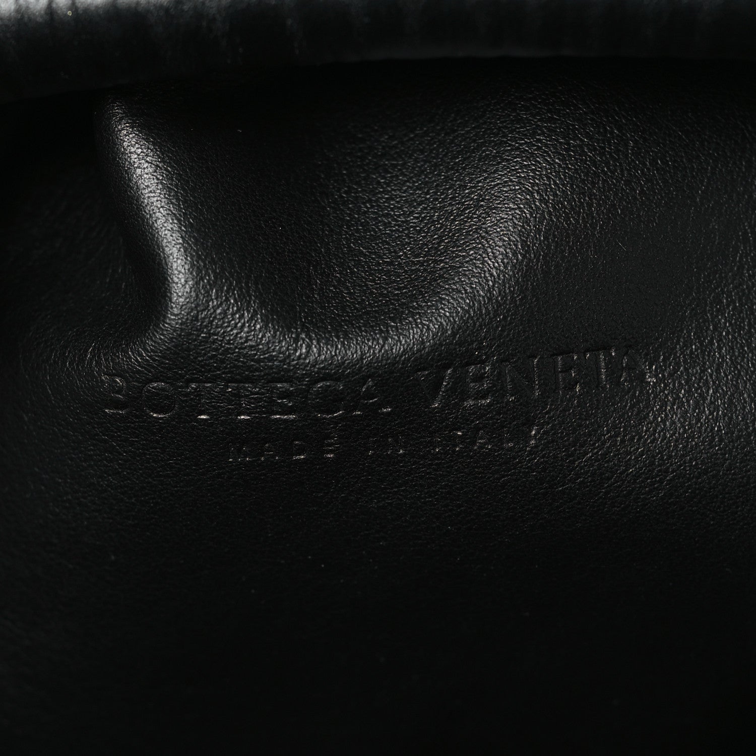 Bottega Veneta Bark Calfskin Embossed The Pouch Oversized Clutch Black 6 of 9