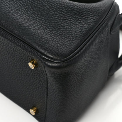 Hermes Taurillon Clemence Lindy 26 Black 10 of 11