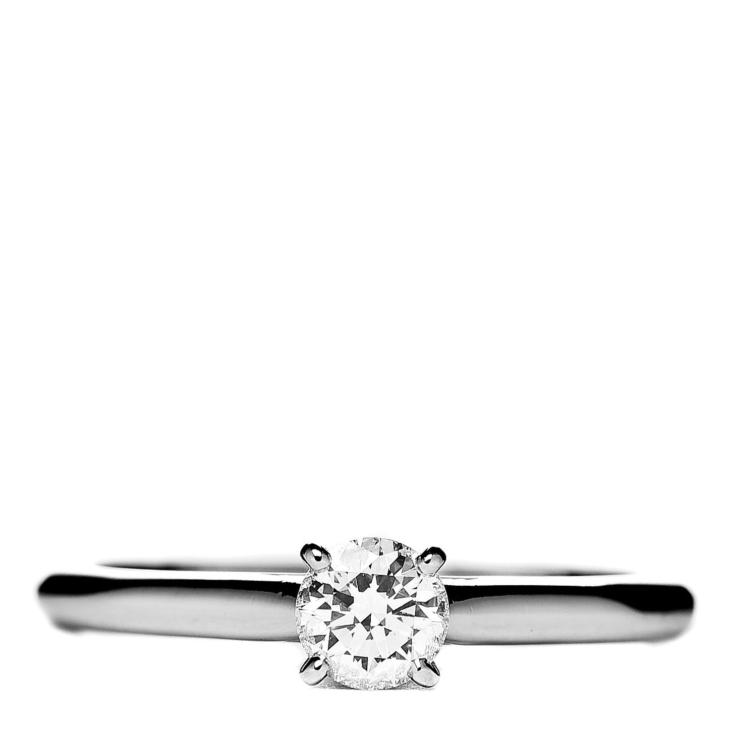 Platinum Diamond .35ct 1895 Solitaire Engagement Ring 53 6.5