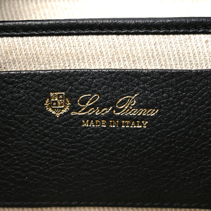 Loro Piana Grained Calfskin Bellevue Odessa Black 6 of 9