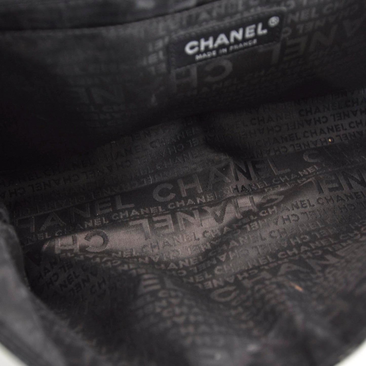 Patent Quilted Flap Bag Black