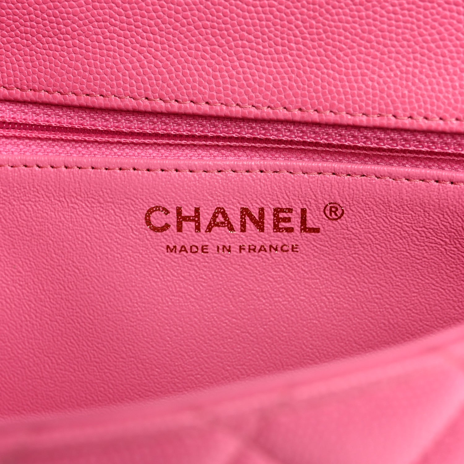 Chanel Caviar Quilted Flap Clutch Pink 6 of 8