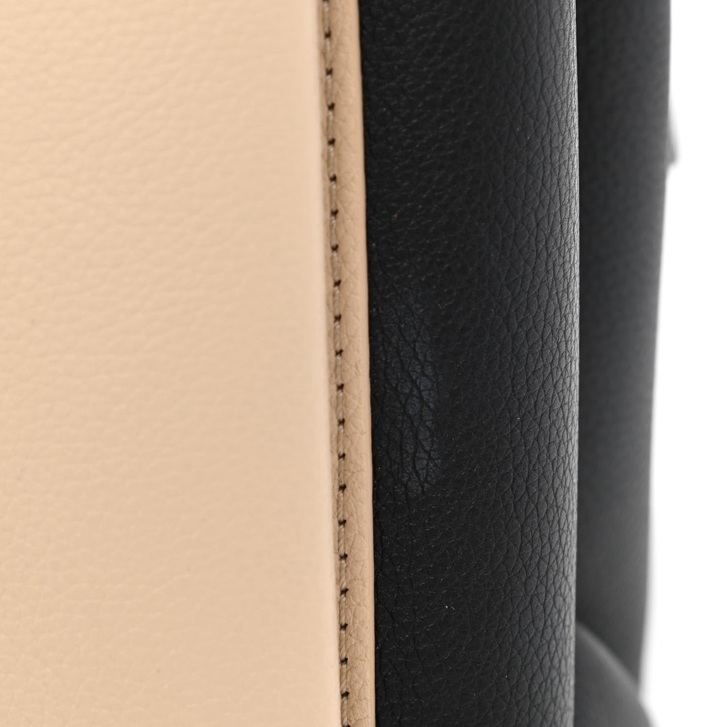 Soft Calfskin My Lockme Top Handle Vanille Black