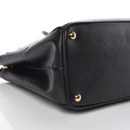 Prada Saffiano Medium Galleria Double Zip Tote Black 5 of 13