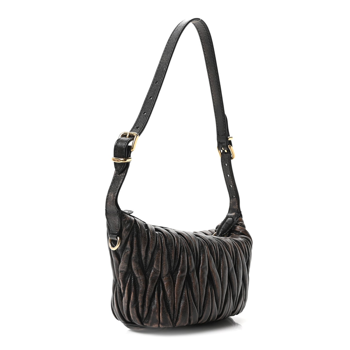 Nappa Matelasse Pouch Sabbia Caffe