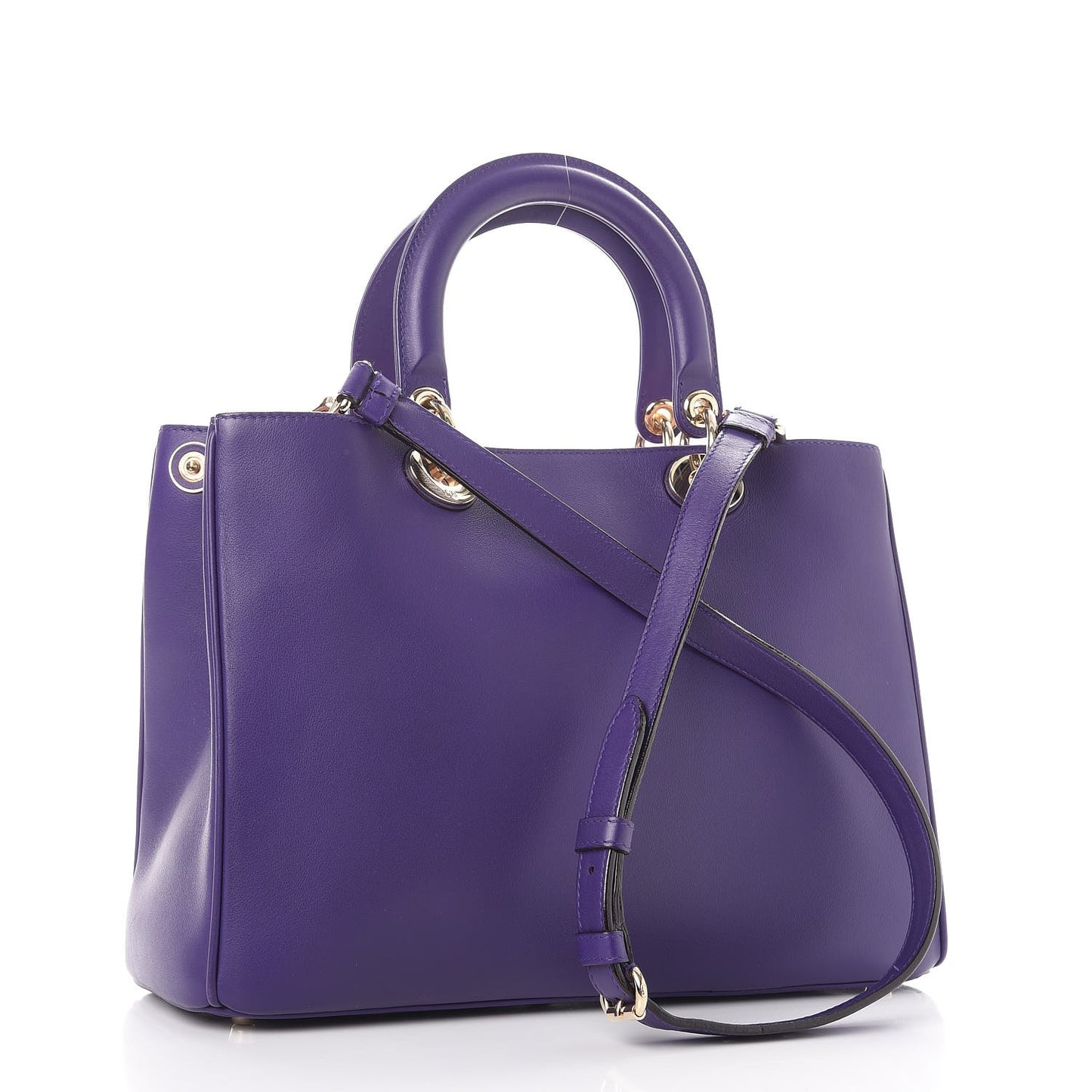Smooth Calfskin Medium Diorissimo Tote Purple
