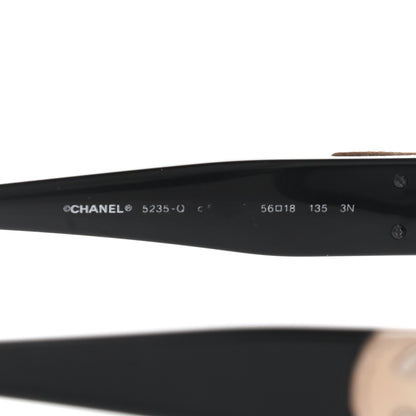 Chanel Acetate CC Turnlock Sunglasses 5235-Q Black Beige 6 of 8