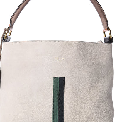 Celine Nubuck Racer Stripe Shoulder Bag Grey 6 of 8